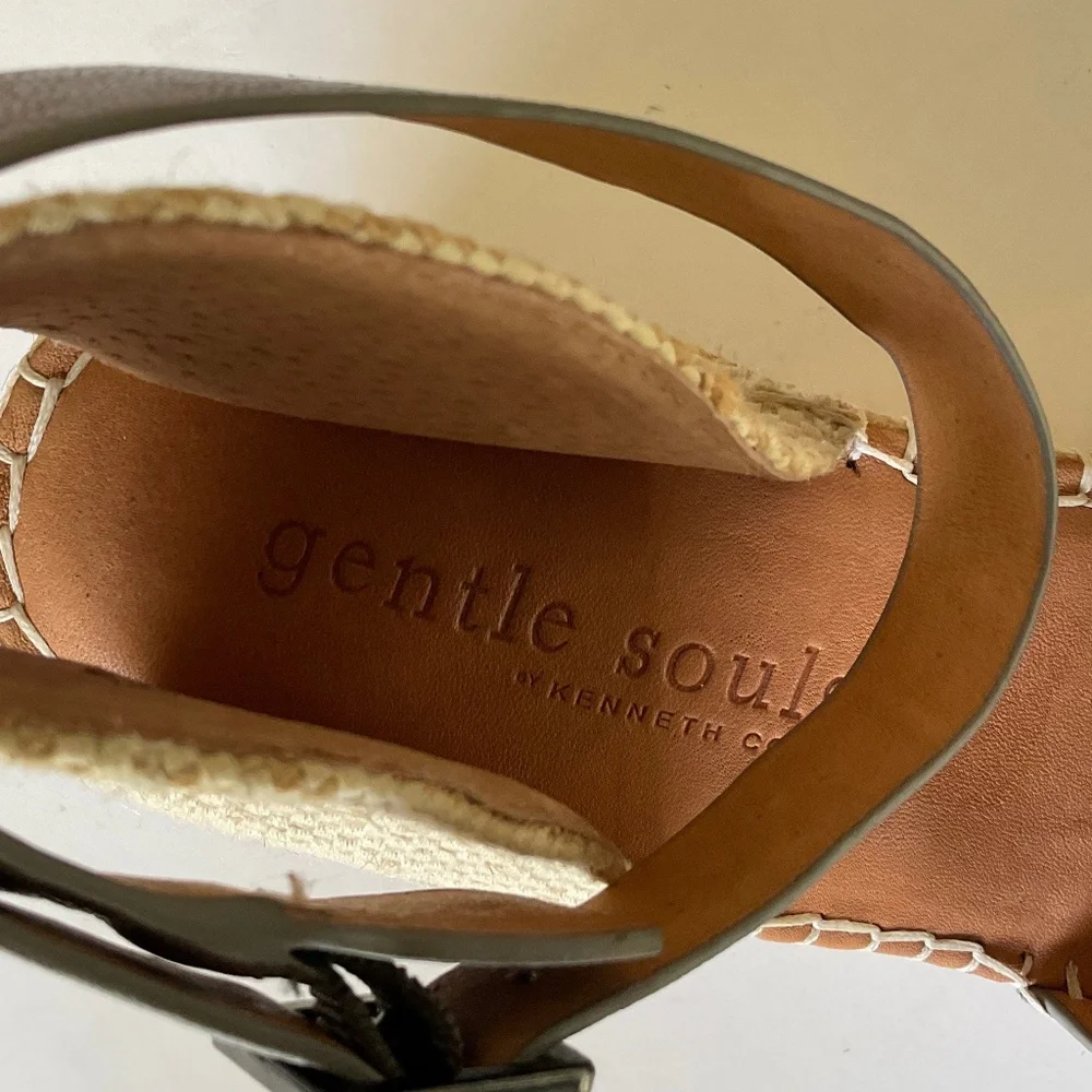 GENTLE SOULS Charli Wedge Sandals Size 10 NEW